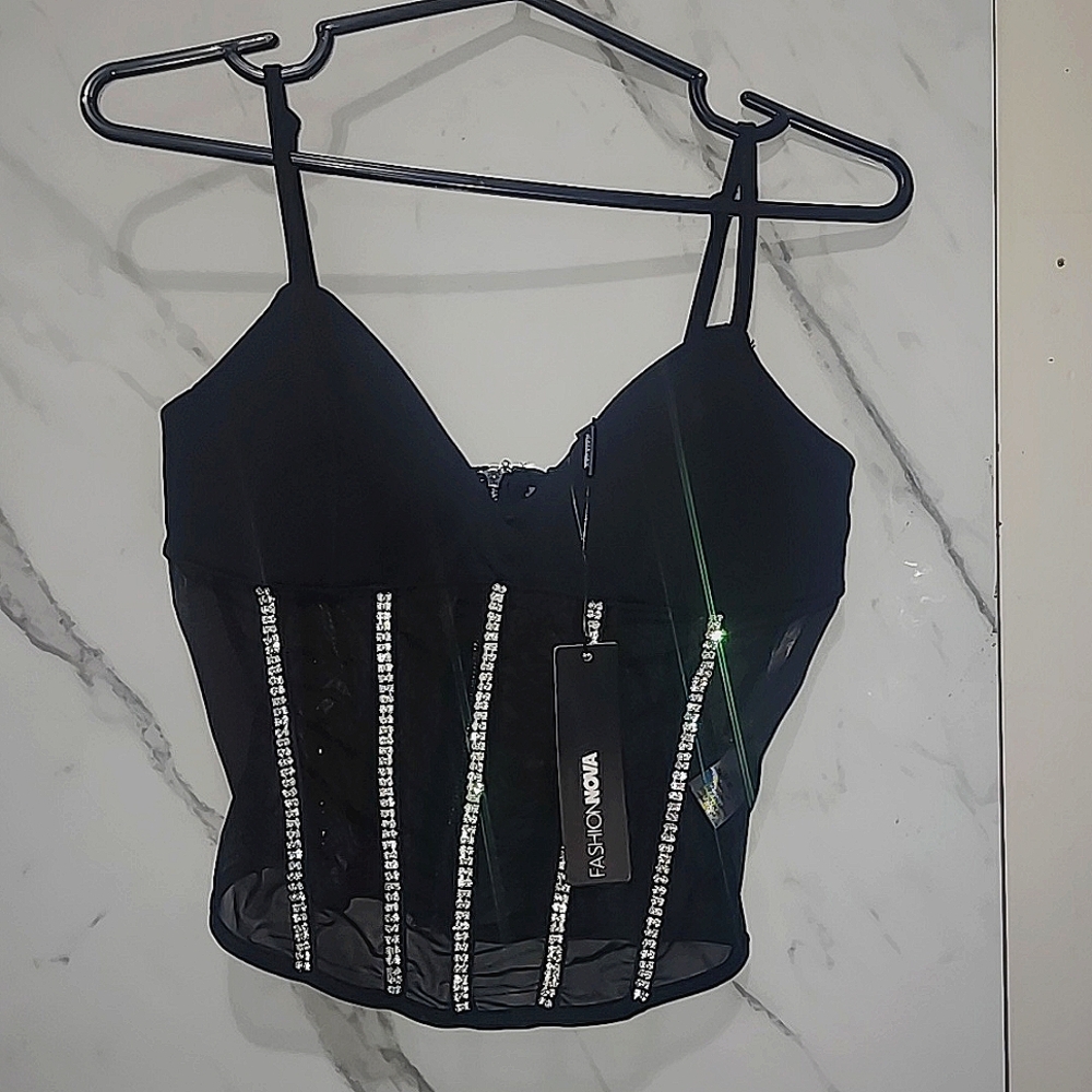 Fashion nova corset style top